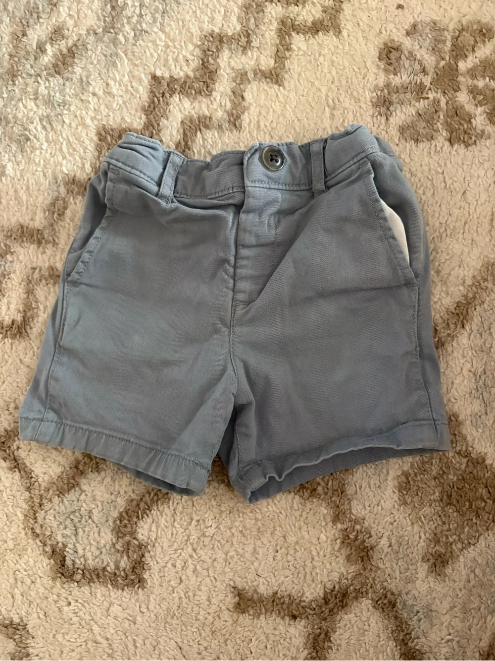 The Children's Place Light Blue Cotton Blend Boys Shorts